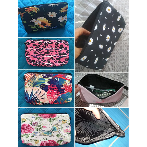 Djur Söt Casual Makeup-väska Resor Bärbar Förvaringsväska Mini-toalettväskor Svart katt Utskrift Kvinnor Kosmetiska väskor hz1242 Cat Bag