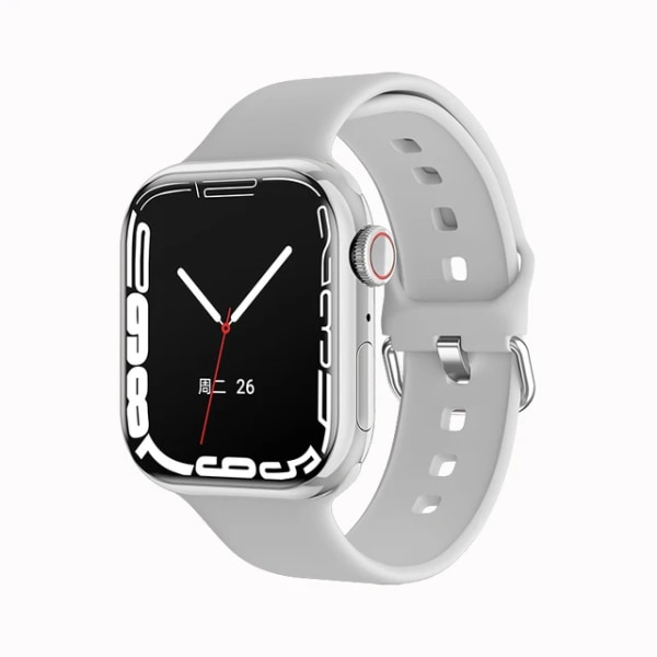 Ny Bluetooth Call Watch 9 Smart Watch Herr Siri NFC GPS Tracker Blodtryck Puls Sport Smartwatch För Apple Watch White NFC
