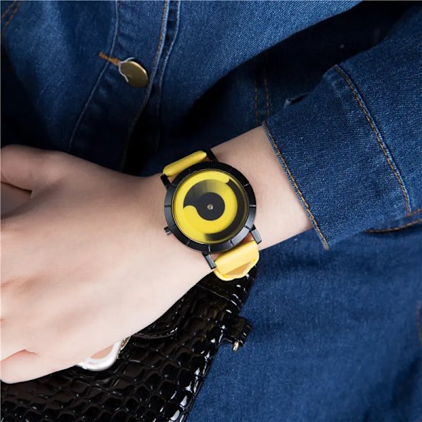 Nya Creative Rotation Herrklockor 2020 Läderrem Quartz Klockor Herr Sportklockor Mode Watch Relogio Masculino 152083-8