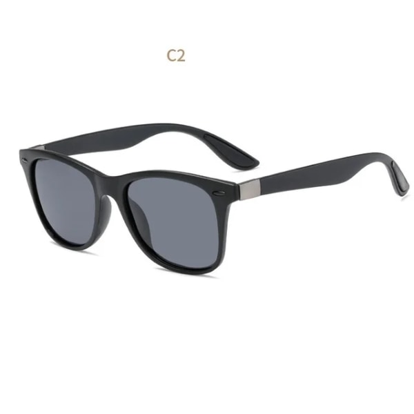 2022 Polariserade solglasögon Märke Designer Driving Shades Herr Solglasögon Man Retro Billiga Lyx Kvinnor UV400 Gafas C2 Black aspictures