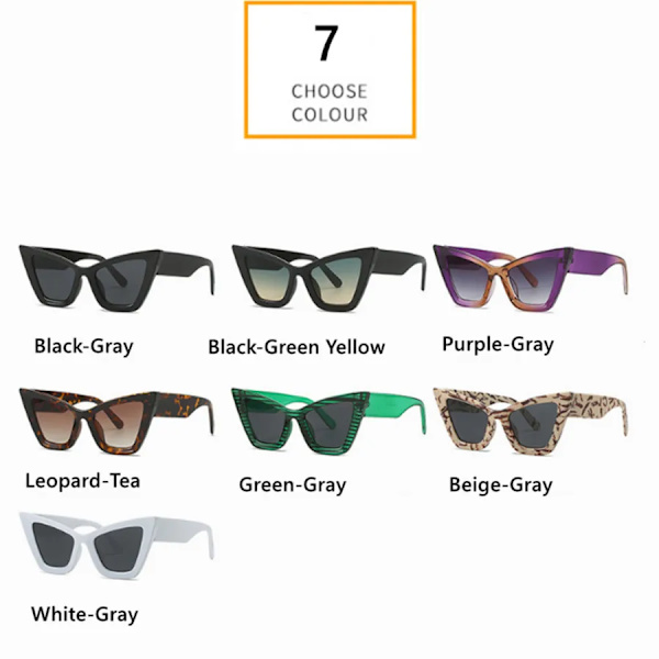 Nytt modemärke Designer Överdimensionerade solglasögon för kvinnor Män Cat Eye Moderna retro solglasögon Ins Trendiga nyanser UV400 glasögon Green Gray As the picture