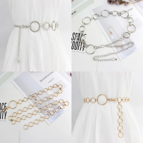 Mode Damer Livligt Flätat Casual PU-läder Smalt tunnt spänne Midjebälte Candy Skinny Midjeband Bälte för kvinnor khaki 103cm