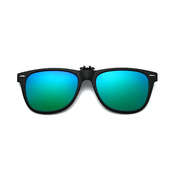 Fiske Polariserad Pilot Flip Up Clip On Solglasögon Män Fotokrom Kvinnor Körning Solglasögon Färgförändring Night Vision UV400 Green as show
