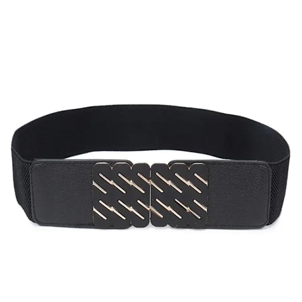 Foshion Elastiskt brett bälte för kvinnor Stretch Tjock midja Klänning Utsmyckning midjeband 6.5-dian-dian 65cm(68cm to 100cm)