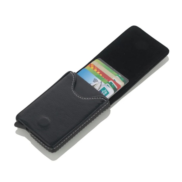2022 Ny stil RFID-korthållare Metall Män Kvinnor Kreditkortshållare Aluminium Blockeringshållare för kort Minimalistisk plånbok black