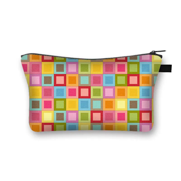 Magic Cube / Math Formula Print Case Kvinnor Toalettväska för Make Up Organizer Väska Flickor Clutchväskor Söt kosmetisk väska shzbmofang08cw
