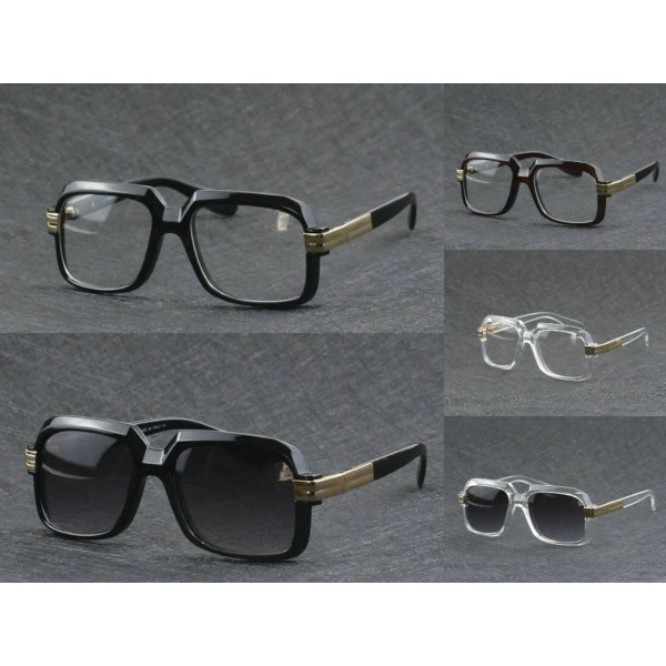Märkesstil Damsolglasögon Kvinnor Oversized solglasögon Vintage utomhussolglasögon Oculos de sol 607 solglasögon black Gold