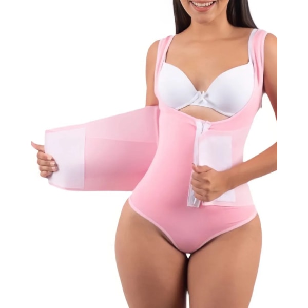 Fajas colombiansk gördel Waist trainer Butt Lifter Shapewear Dam Magkontroll Kroppsformare Framkrokar Slida Bantning Platt Khaki XS