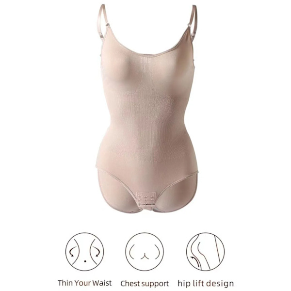 Dam Shapers Korsett Body Shapewear Underklänning M L XL Svart Hud Magkontroll Butt Lifter Body Shaper Slimming Strap Black M