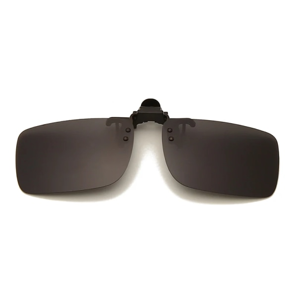 LongKeeper polariserade fotokromiska linser Clip On Solglasögon Bilförarglasögon Anti-UV Solglasögon Körglasögon Tillbehör grey