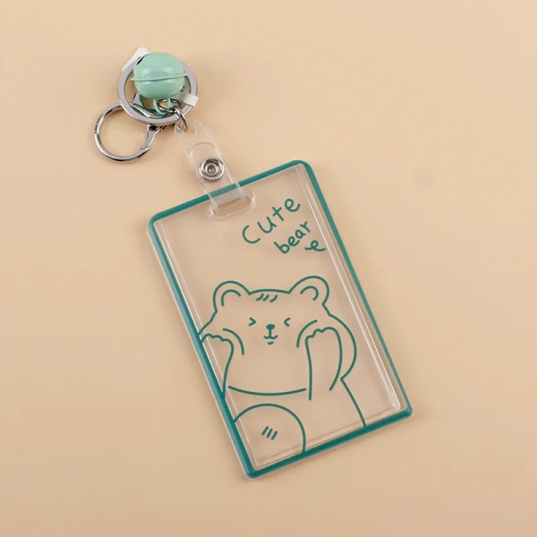 2022 Ny Kawaii hårdplast klar akryl Cover Case ärm Flicka Student-ID Namn Case h