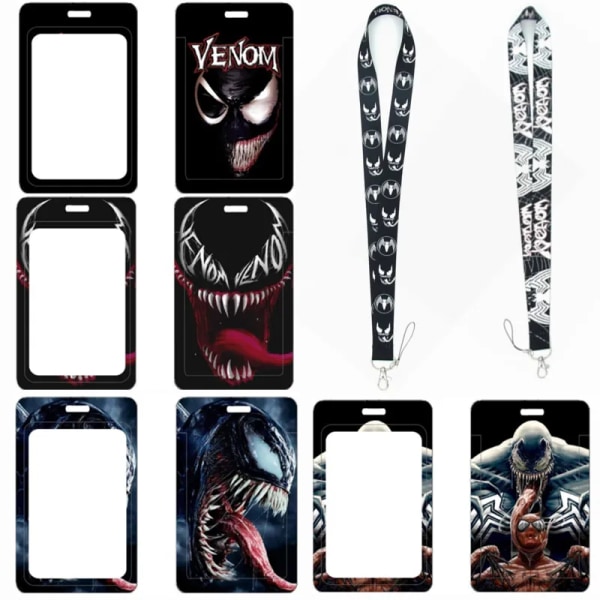 Marvel Hot Movie Venom ID-kortshållare The Avengers Super Heroes Pvc Bankkort Case för pojkar Anti-förlorat remskal Type 19