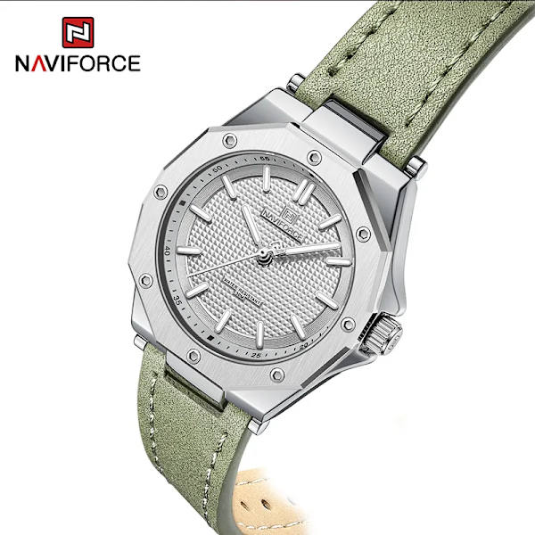 NAVIFORCE Quartz Läder Armband Lyx Kvinnor Enkel Populär Watch Vattentät Kvinnor Klockor Kvinnor Watch Mujer RGBB