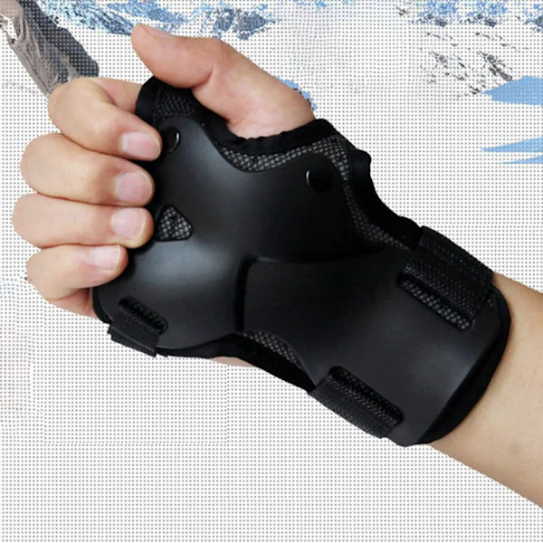 Män Kvinnor Handledsskydd Stöd handflatsskydd Skydd för inlinesåkning Skidor Snowboard Rullutrustning Skydd Handskydd black man L