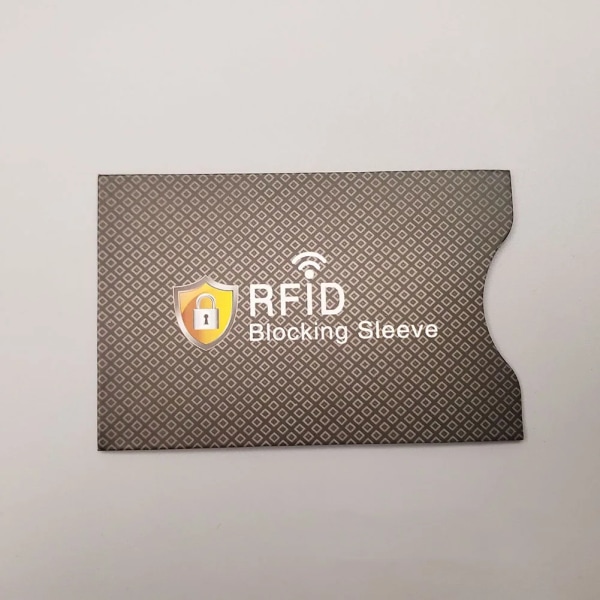 Blockeringsläsare Förvaringsväska Korthållare Cover Case ID-kort Kreditkort Säker väska Koppar Anti-rfid NFC-skydd Black Blue