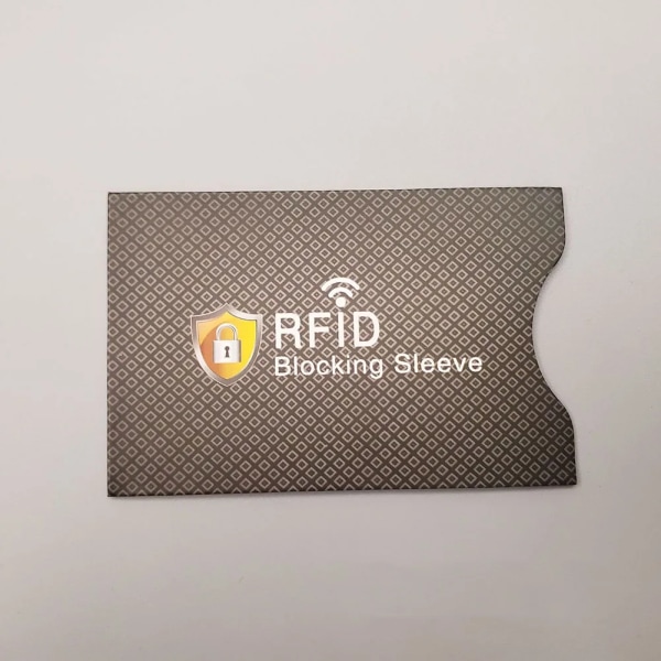 Blockeringsläsare Förvaringsväska Korthållare Cover Case ID-kort Kreditkort Säker väska Koppar Anti-rfid NFC-skydd Blue