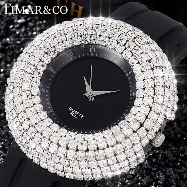 Relogio Feminino Klockor Dam Lyx Strass Armbandsur Dam Dam Casual Klocka Montre Femme Saat Hodinky Style 3