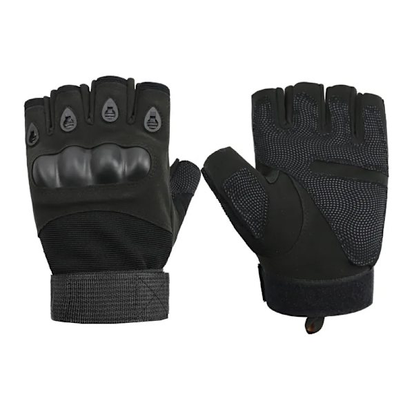 Taktiska utomhushandskar Airsoft Sporthandskar Halvfinger Militär Män Stridshandskar Andas Skytte Jakt Cykelhandskar Green XL