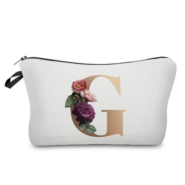Brudtärna Sminkväskor Brev Print Kosmetikväskor Bröllopsfest Sminkväska Toalettartiklar Organizer Dam Clutch Presenter hz3382