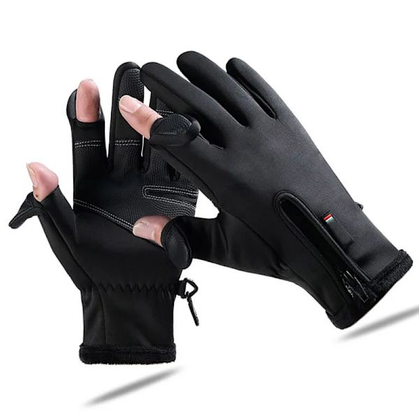 Vinterhandskar Vattentäta Thermal Vindtäta Varma Handskar Kallväder Löpning Sport Fotvandring Skidcykelhandskar Gray XL
