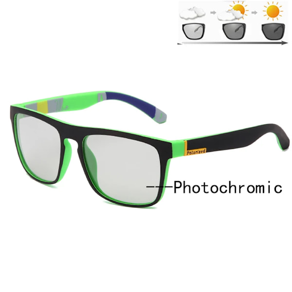 Nya polariserade fotokromatiska solglasögon Märkesdesign Män Körning Byt färg Solglasögon Night Vision Anti-reflex körglasögon red Photochromic