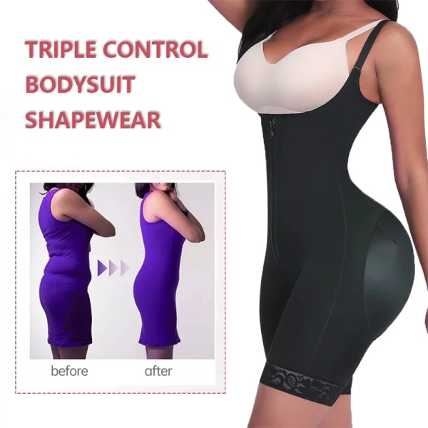 Platt mageformande trosor Body Shaper colombianska gördkorsett Waist trainer Butt Lifter Shapewear Bantning underkläder Skin T134 L