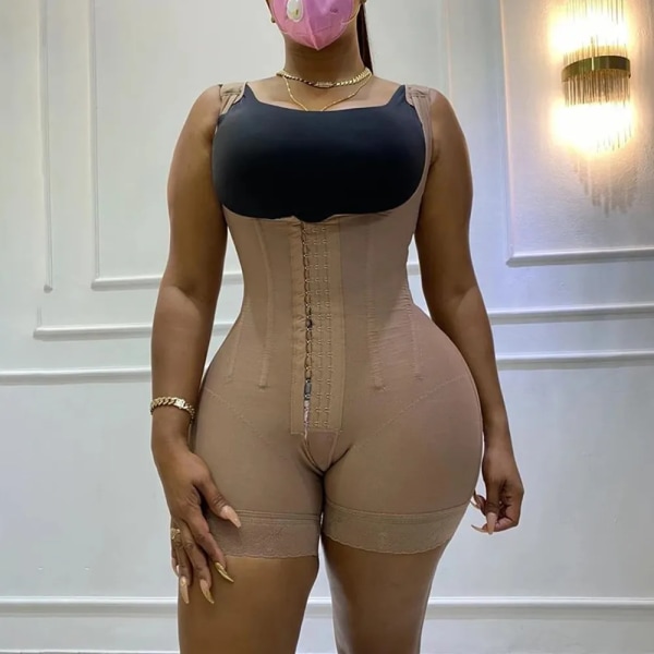 Bbl High Compression Steg 3 Efter operationen Faja Colombianas Postpartum Plagg Body Body Shaper Shapewear Dam Bukplastik Beige XL