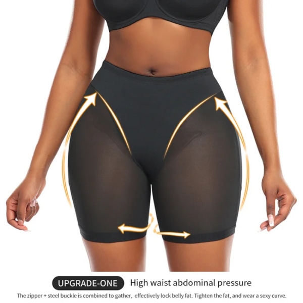 Body Shaper Damer Shapewear Control Trosor Butt Lifter No Pad Underkläder Butt Lifting UP Charmiga Curve Shapers Black L