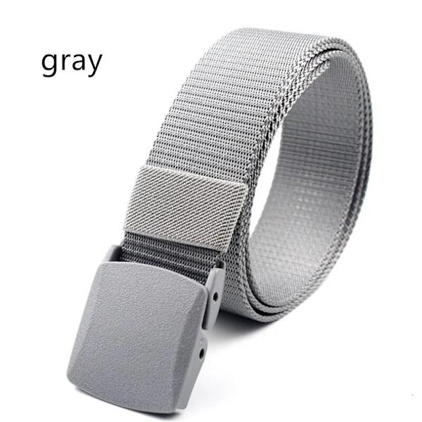 Barnbälte Herr Kvinnor Pojkar Nylon utomhus Taktiska bälten Anti-allergi Studenter Sport Militär träning Midjeband gray 100cm