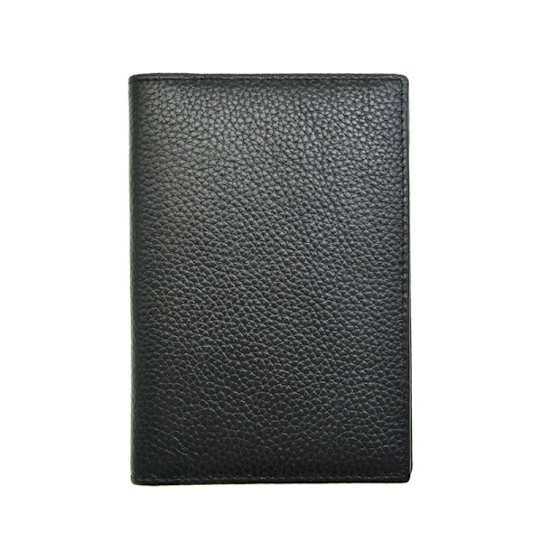 Passhållare i 100 % äkta läder Mjukt case Cover för passplånboken black