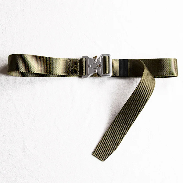 Bälte Män Utomhus Jakt Metall Taktiskt bälte Multifunktionslegering Spänne Högkvalitativ Marine Corps Canvas Bälte för kvinnor 3.8cm Green silver 100cm