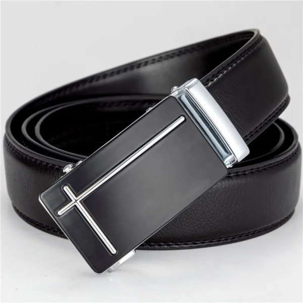 140-150 cm Ny legering automatiskt spänne bälte äkta läder man bälte Designer mode för designer ko herr bälte hög kvalitet Belt body 125cm