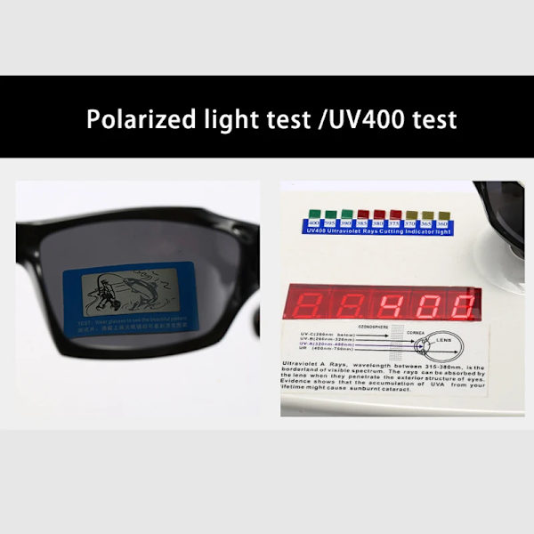Sport Cykling Polariserade solglasögon Män Ögon Cykelglasögon Kvinna UV-skydd Säkerhet Vindskyddsglasögon Glasögon BLACK BLACK
