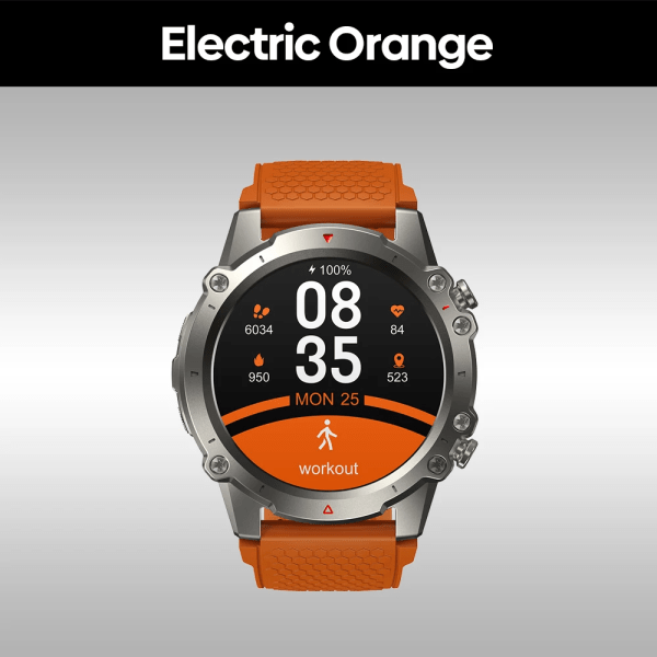 [Nyhet] Zeblaze Vibe 7 Lite Smart Watch Stor 1,47-tums IPS-skärm Röstsamtal 100+ sportlägen 24H Health Monitor Smartwatch Electric Orange