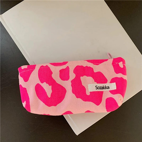 Stor Kvinnor Blommig Kosmetikväska Blommor Sminkväska Resesmink Case Organizer Kvinnlig Handväska Clutch Handväska Dragkedja Q