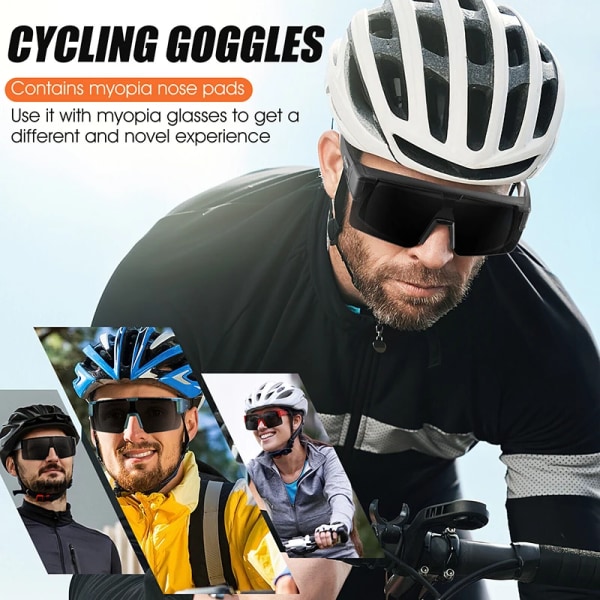 WEST BIKING Fit Over Myopia Glasögon Cover Solglasögon Polariserade UV400-glasögon Utomhuskörning Anti-bländning Fotokromatiska solglasögon Polarized Gray