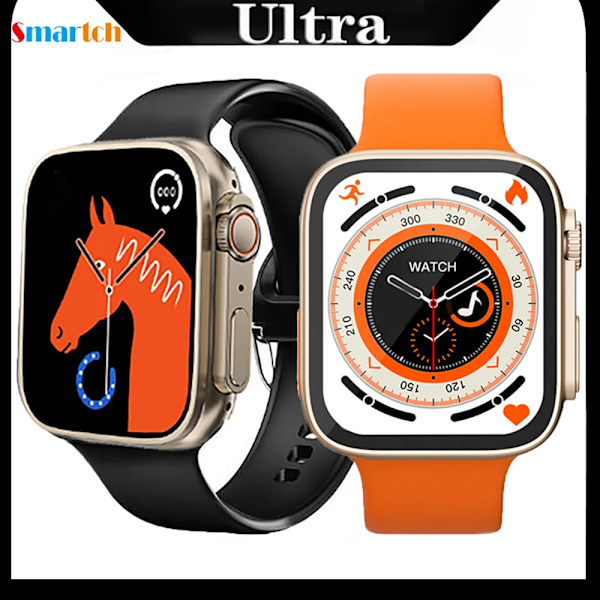 CX8 Ultra Smartwatch 8 Herrar LS8 Ultra Dam Blue Tooth Call Smart Watch IP67 Vattentät Series8 Trådlös laddning PK HW8 Ultra8 BKBKS Magnetic Charging