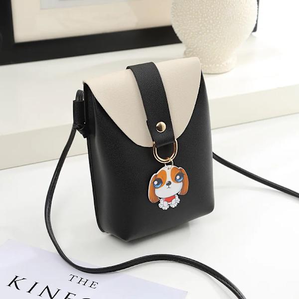 Damer Mini Shoulder Mobiltelefon Ringer Axelväskor för kvinnor Sacoche Small Square сумка Portmonnäer och handväskor Damska Summer Black d
