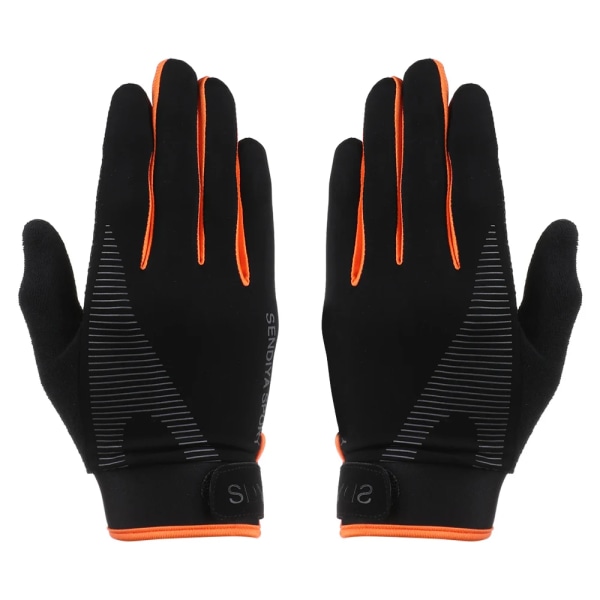 Män Cykling Varma handskar Pekskärmsvantar Utomhussport Solskyddshandskar Absorbera svett Unisex skidmotorcykelvantar orange XL