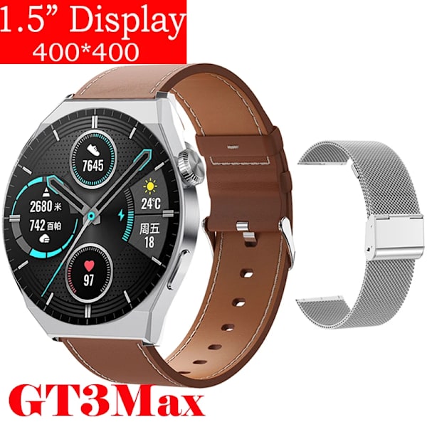 för Huawei Watch GT3 Smart Watch Herr Android Bluetooth Call IP68 Vattentät Blodtryck Fitness Tracker Smartwatch Dam Br Le-Si Me smartwatch