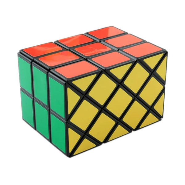 Diansheng Long Brick Case 3x3x3 Magic Cube Gammal Dubbel Fish Cube Speed ​​Pussel Kuber cubo magico Pedagogisk leksak Specialleksaker Black