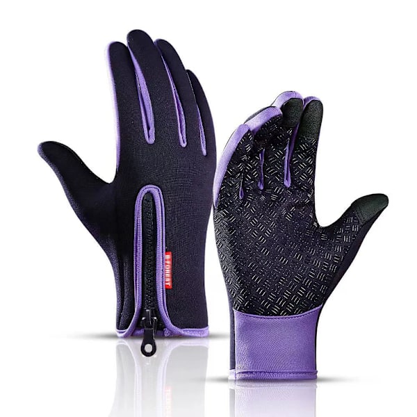 Pekskärm Thermal Cykling Skidcamping Vandring Löpning Motorcykel Unisex Vattentäta Helfinger upgrade purple M