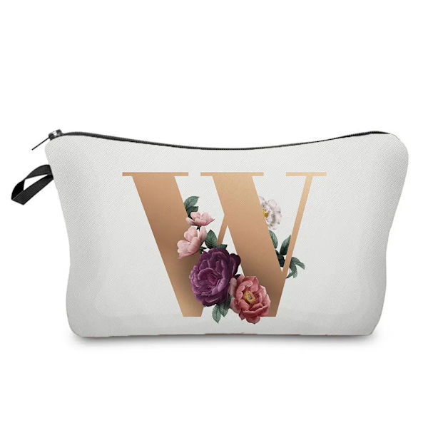Brudtärna Sminkväskor Brev Print Kosmetikväskor Bröllopsfest Sminkväska Toalettartiklar Organizer Dam Clutch Presenter hz3408