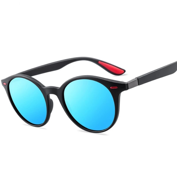 Unisex Retro Rivet Polariserade Solglasögon Mode Oval Ram Solglasögon För män Kvinnor Körskydd Glasögon Gafas De Sol UV400 C9