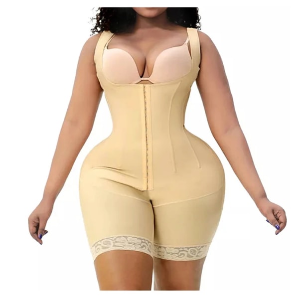 Fajas Shaperwear Original colombianska Slimming Shapers Magkontroll Pärmar Korsett Högkompression Body Kvinnor Underkläder Champagne S