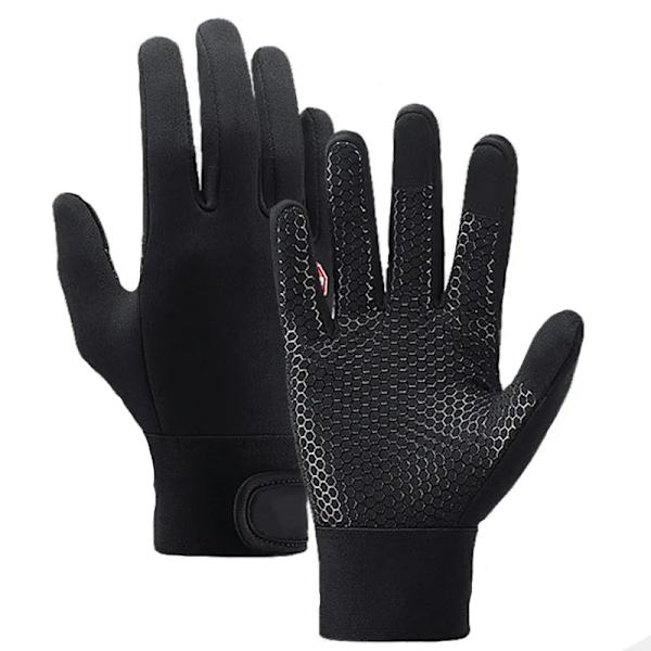 Vinterhandskar Pekskärm Vindtät Vattentät Thermal För Herr Dam Vinterhandskar Billiga BLACK XL