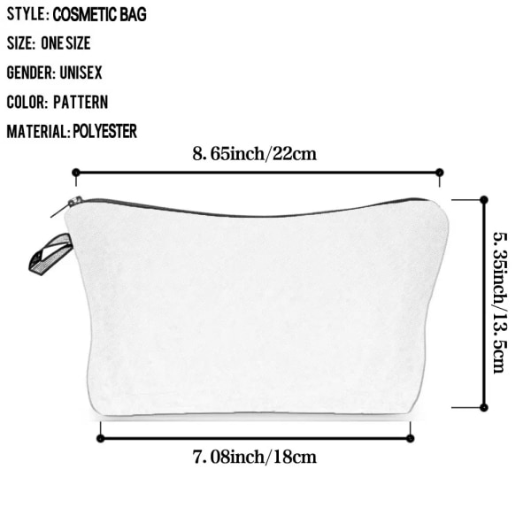 Tecknad print Kosmetikväskor Frukt Utomhus Bärbar Sminkväska Söt Praktisk Förvaringsväska Barn Case hz4743 Avocado Bag