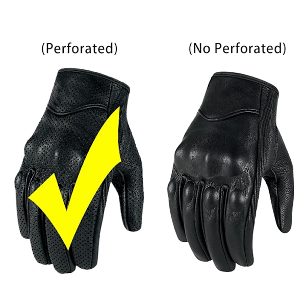Motorcykelhandskar Dam Mentouch Skärm Premium Läder Svart Gul Brun Cykelhandske Motorcykel Motorcross Vante Men G01 Mesh M