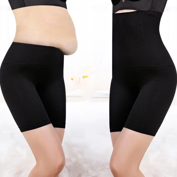 Kvinnor Formande trosor med hög midja Andningsbar Body Shaper Bantning Shapewear Mage Underkläder Trosformare Black 5XL