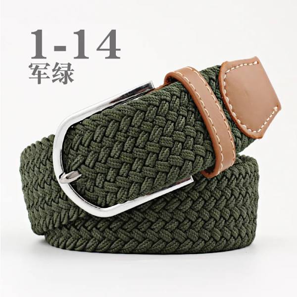 Canvasbälte utomhus taktiskt bälte unisex högkvalitativ canvasbälte för jeans Man Lyxiga Casual Straps Ceintures Bälten för kvinnor FB Army green 3.3cmX107cm
